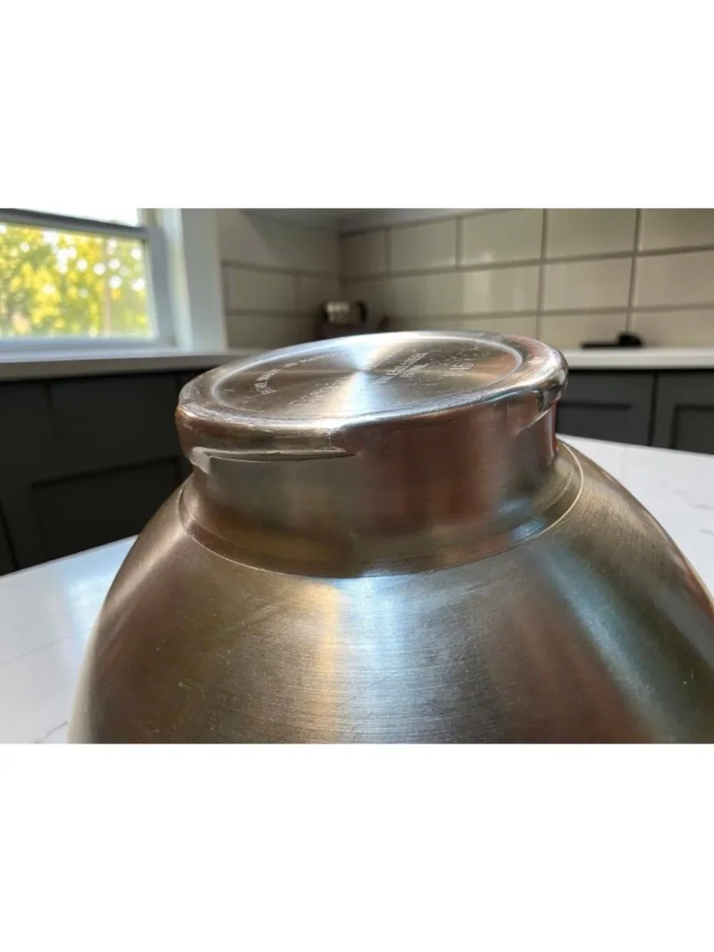 Vintage 1980s KitchenAid K45 Stainless Steel Mixing Bowl 4.5 Qt Korea NO HANDLE